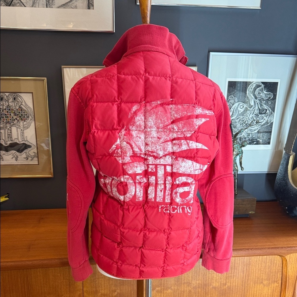 April la racing  Red and White Men's Sweater vintage motorcycle brand